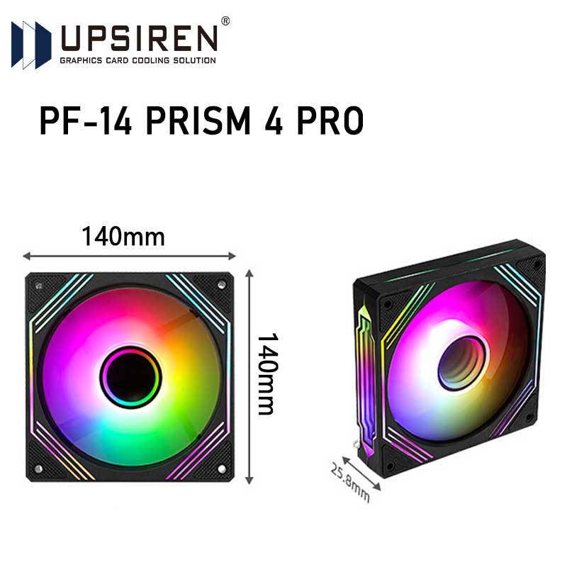 Argb Case Fan - UPSIREN PF-14 PRISM 4PRO مروحة هيكل