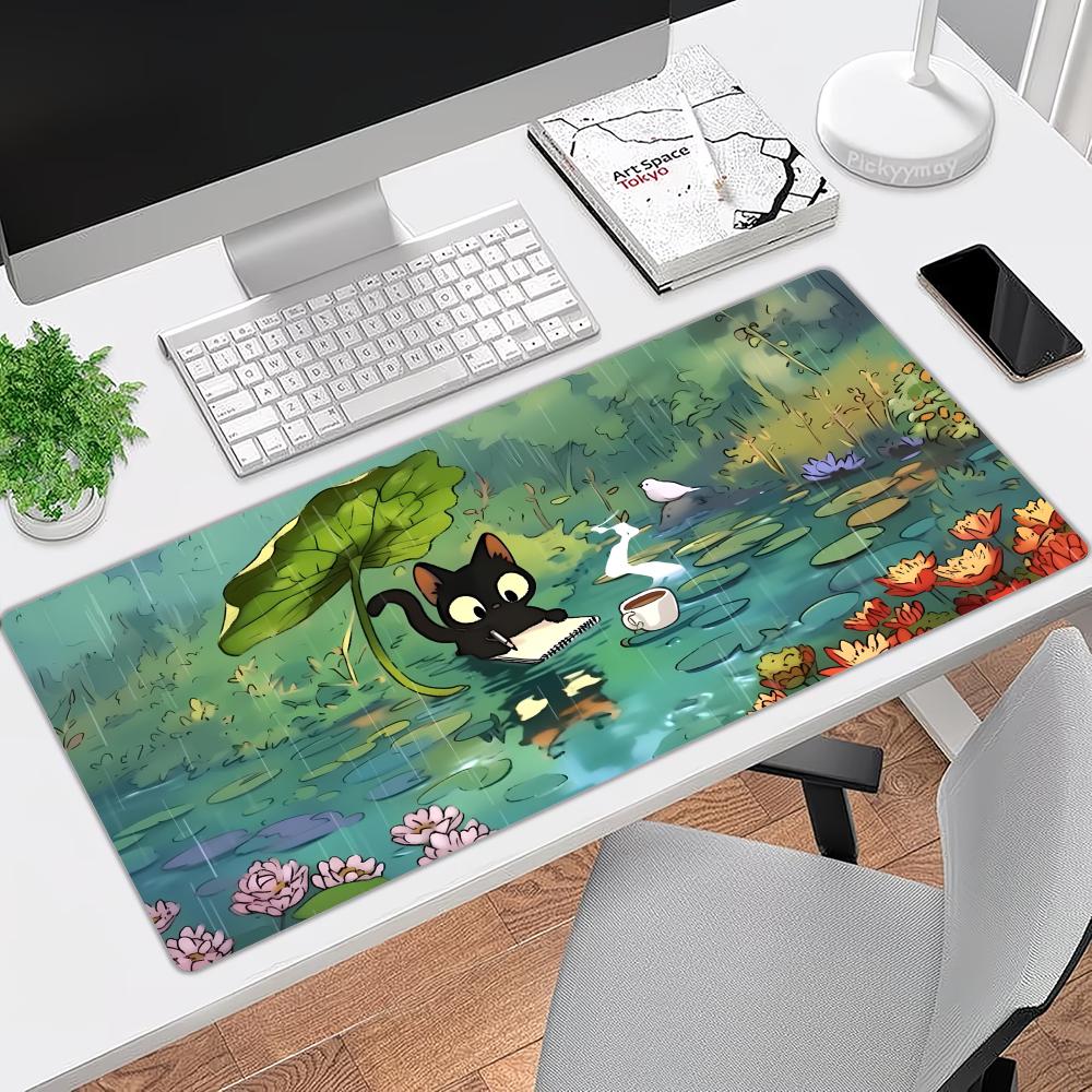 سجادة مكتب كبيرة بتصميم قطة كا - مراجعة Pc Gaming Umbrella وسعره