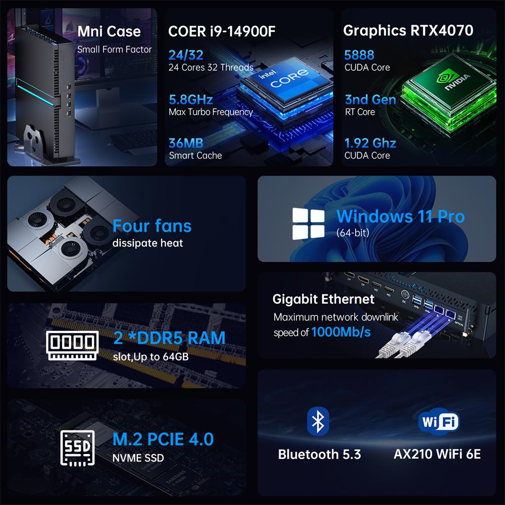 جهاز كمبيوتر صغير للألعاب Msec - مراجعة Pc Gaming Intel Core I7 وسعره
