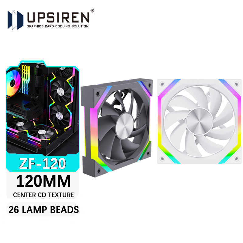 UPSIREN ZF-120 وحدة معالجة خار - مراجعة Argb Case Fan وسعره