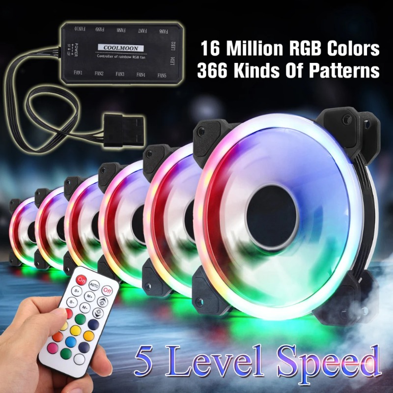 مروحة تبريد كمبيوتر RGB هادئة  - مراجعة Argb Case Fan وسعره