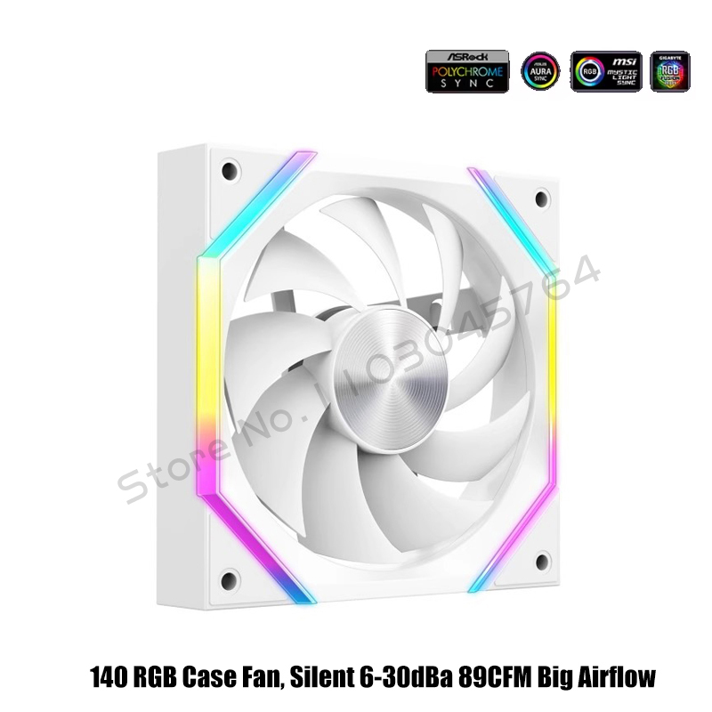140 حافظة مروحة ARGB، صامتة 6- - مراجعة Argb Case Fan وسعره