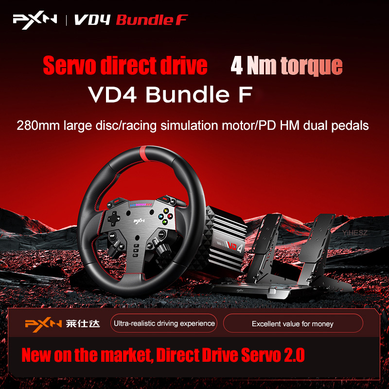 عجلة قيادة ألعاب PXN V4D Bundl - مراجعة Pc Gaming Entry وسعره