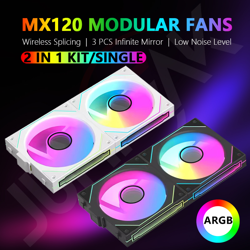 JUMPEAK MX120 240mm مروحة تبري - مراجعة Argb Case Fan وسعره